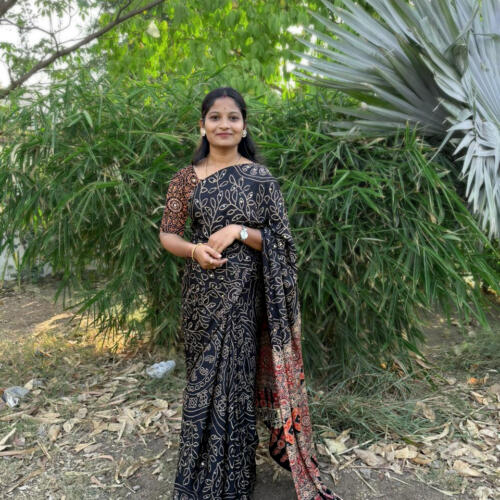 Ajrakh Mirror Sarees