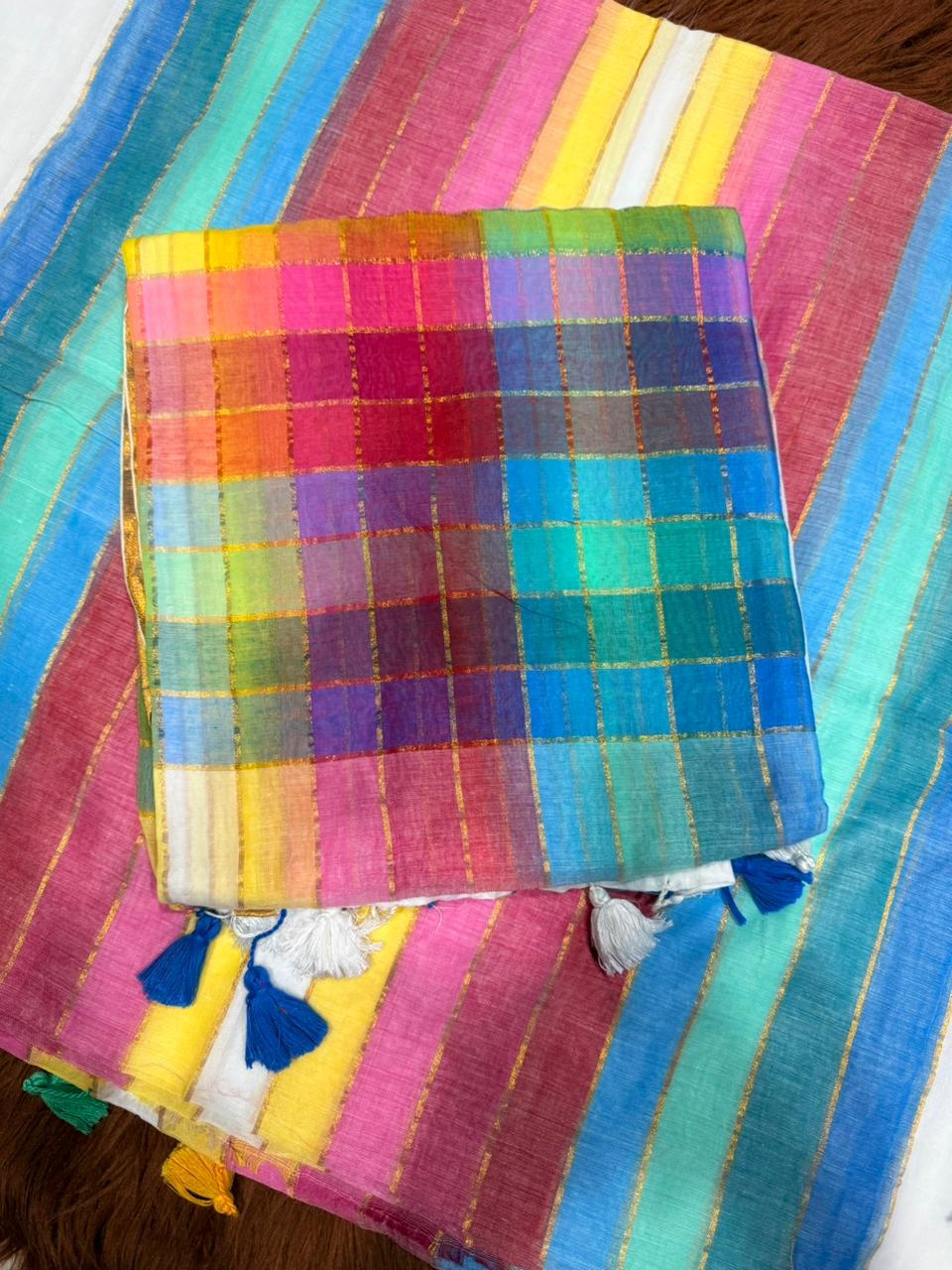 Checks Mull Cotton - Image 4